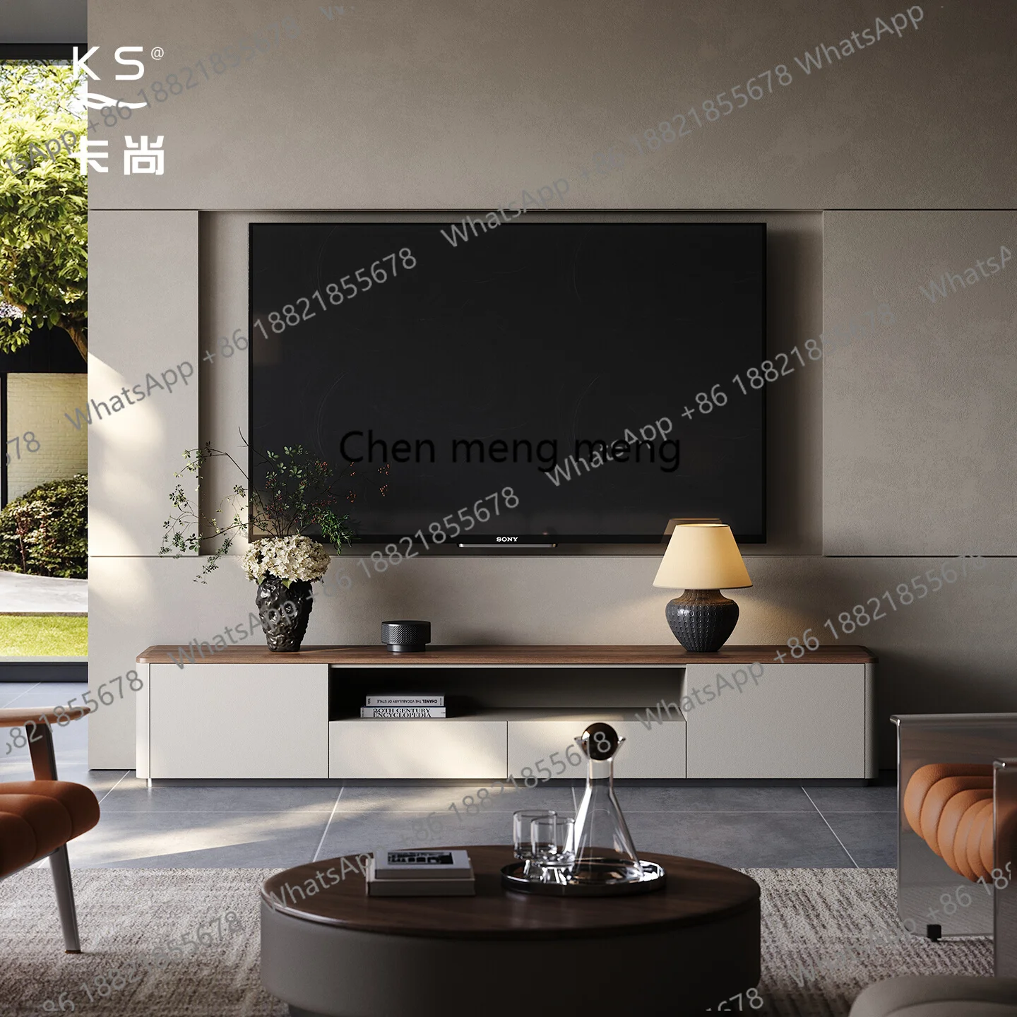 

Italian minimalist TV cabinet, living room and home multi-functional storage cabinet, locker light luxury