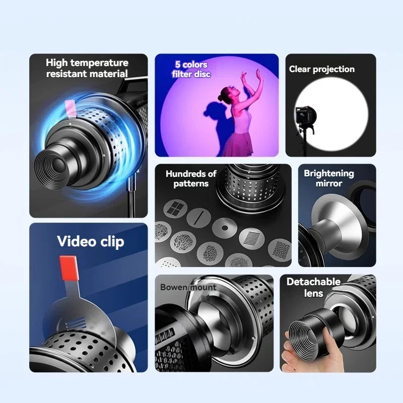 2025 New Camera Condenser With Adjustable Focus Beam Light Cylinder Projection 2.0 Imaging Lens With Artcondenser HD