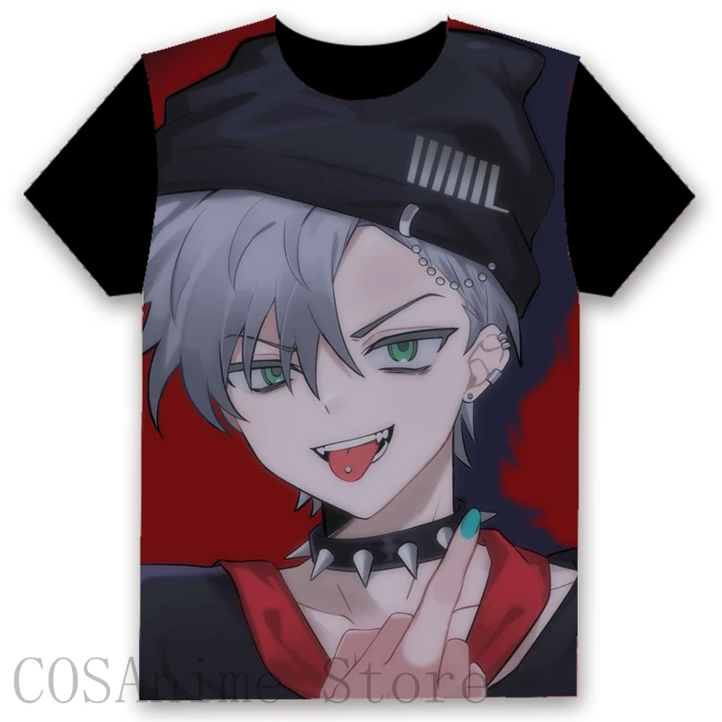 Buitenaards Podium Tot Anime 3d Geprint Top Zwart Casual Bacic T-Mouw T-Shirt Mannen Vrouwen Zomer Cosplay Sport Tee Xmas Cadeau A26