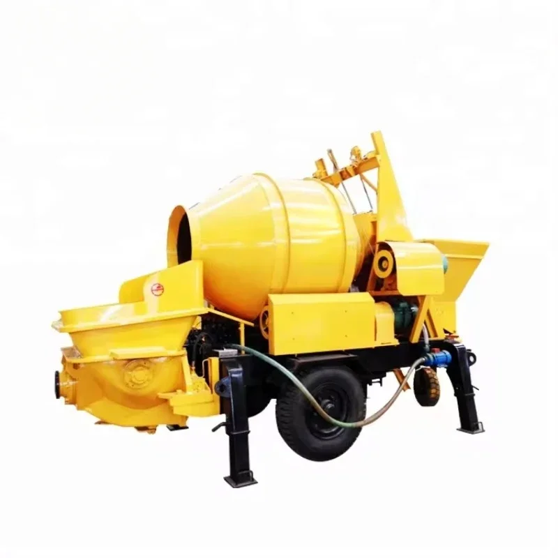 Fully Hydraulic Power Diesel Cement Mini Concrete Pump with Mixer Price for Construction Works for Sale for Building