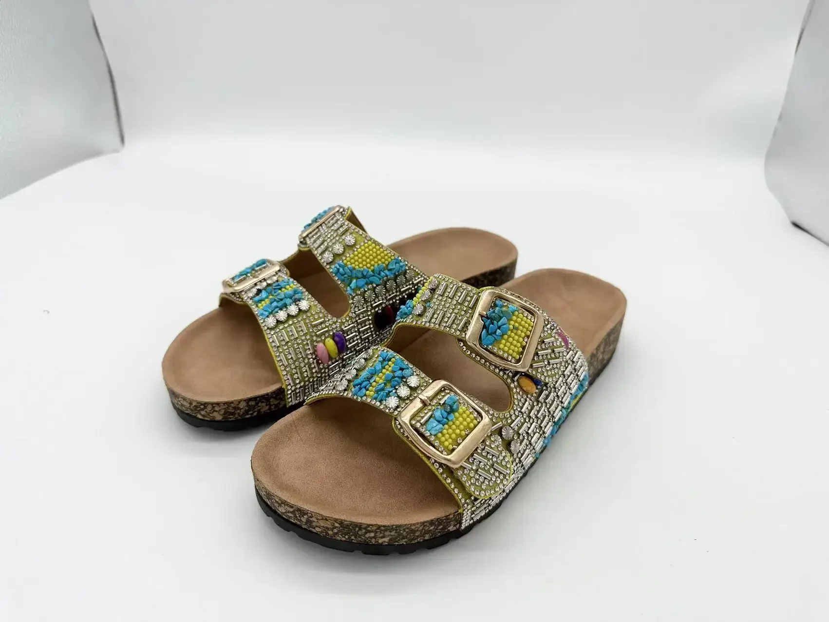Trendy Double Buckle Ethnic Cork Slippers for Fashionable Beach Days 9 S6a976f30ec984069a2c1755cc77493b8a Trendy Double Buckle Ethnic Cork Slippers for Fashionable Beach Days