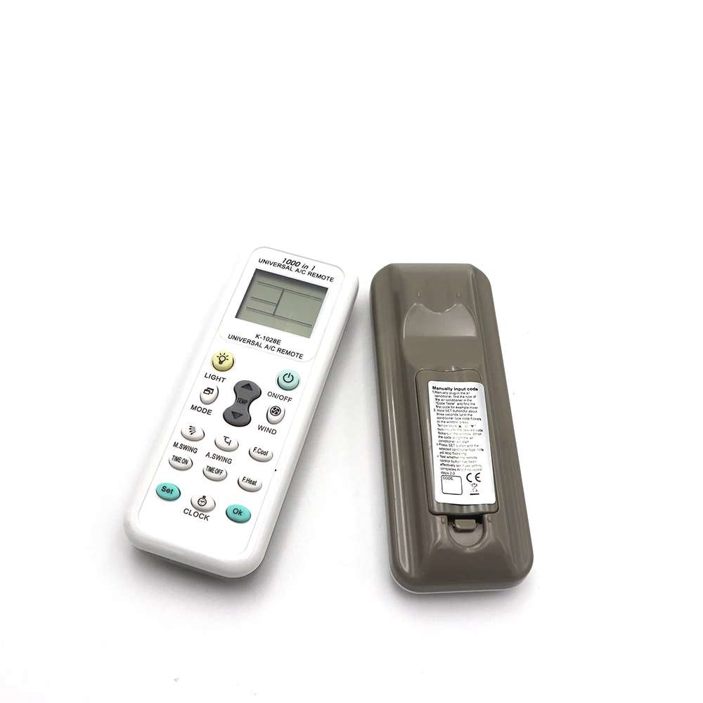 Universal AC LCD Remote Control K-1028E 1028E 1000 in 1 for air conditioner Low Power Consumption Remote Control Controller