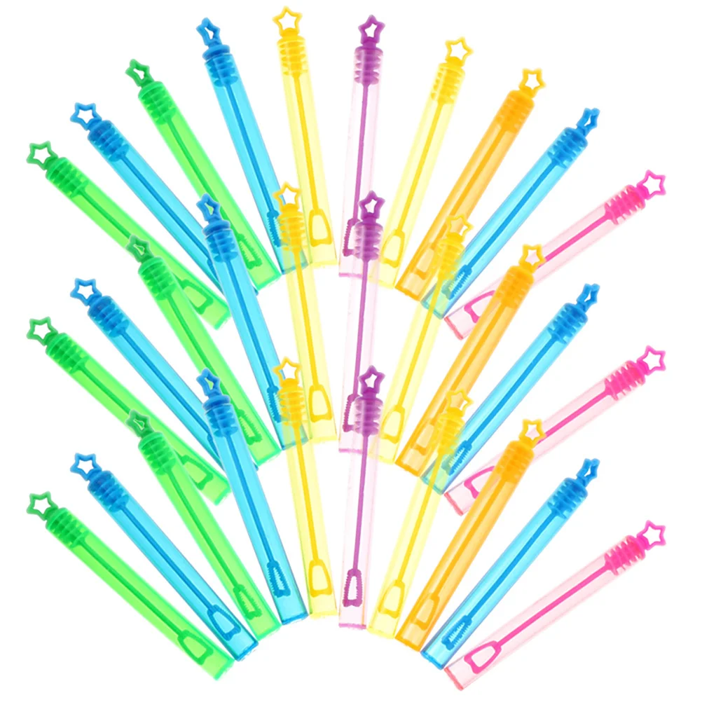 หลอดทำฟองสบู่ DIY 30 ชิ้น วัสดุพลาสติก ปลอดภัยสำหรับเด็กและเพื่อนๆ ใช้หลอดทำฟองสบู่เปล่า หลอดน้ำสำหรับทำฟองสบู่