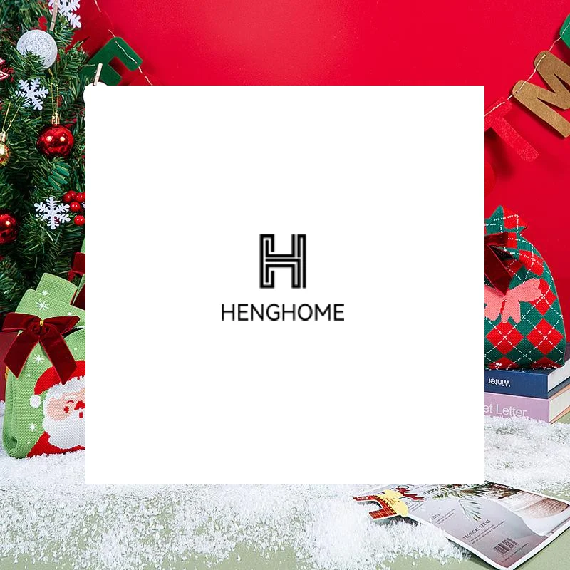 مهرجان عيد الميلاد محبوك شنطة هدايا يده كيس الحلوى المرأة عقدة صغيرة حقيبة الرسغ لطيف محبوك حمل حقيبة أكياس التسوق القابلة لإعادة الاستخدام #1