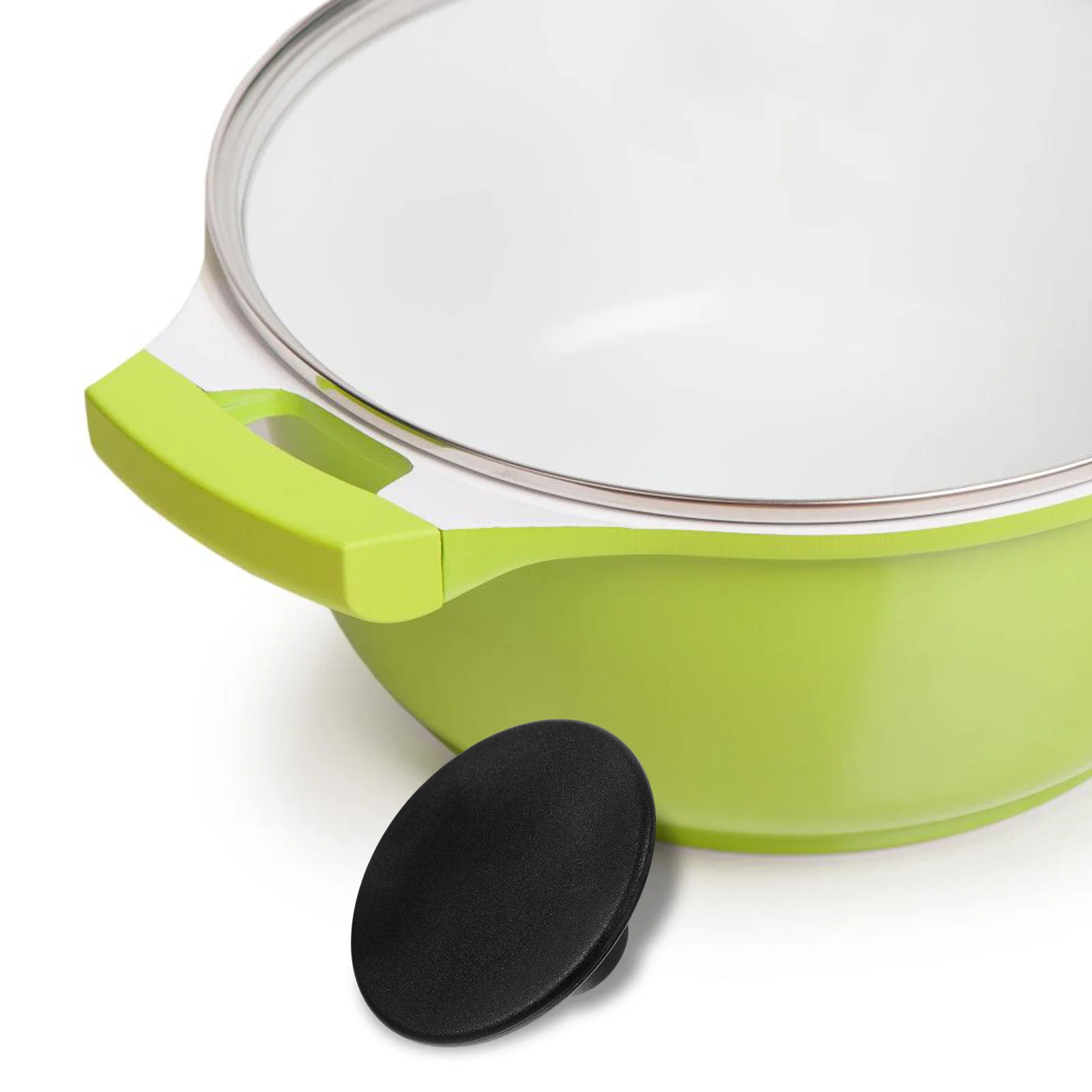 2Pcs Sturdy Oven Knob Metal Pot Lid Knob Replacement Universal Lid Handle for Cookware Wok Pan Milk Pot Heat-Resistant Use