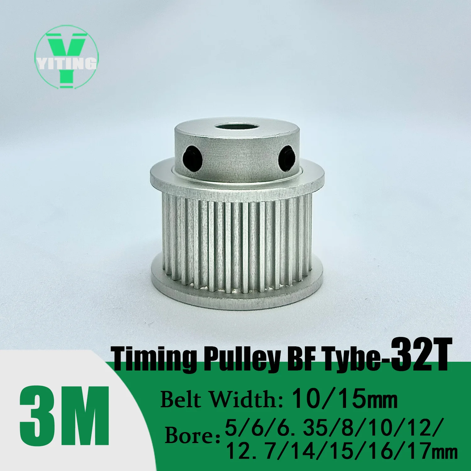 HTD3M 32T Timing Pulley 3M BF 32T Belt Width 10/15mm Bore 5/6/6.35/8/10/12/14/15/16/17mm  3M Synchronous wheel Pitch Belt Pulley