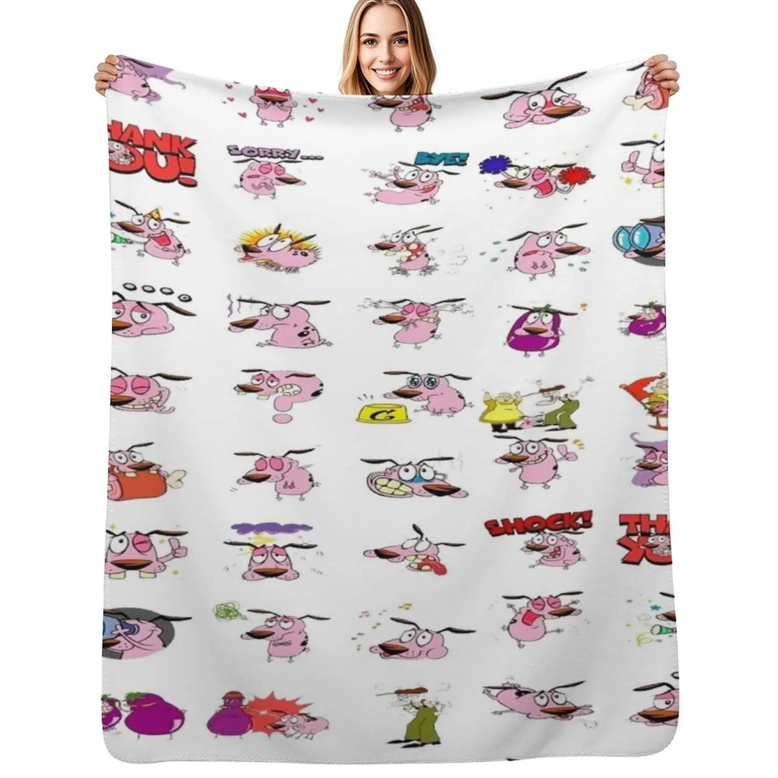 courage Throw Blanket Soft Plaid Personalized Gift warm winter Travel Single anime Blankets