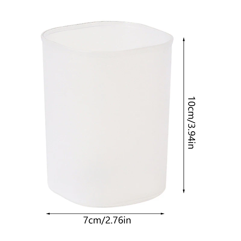 Makeup Brush Pen Holder Transparent Storage Bucket Desktop Storage Box Transparent Pen Holder Entrance Kitchen Storage Bucket