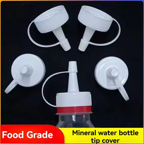 mineral water bottle pointy spout cap, kitchen condiment bottle cap, squeeze adapter, leak-proof oil pot, straight spout cap