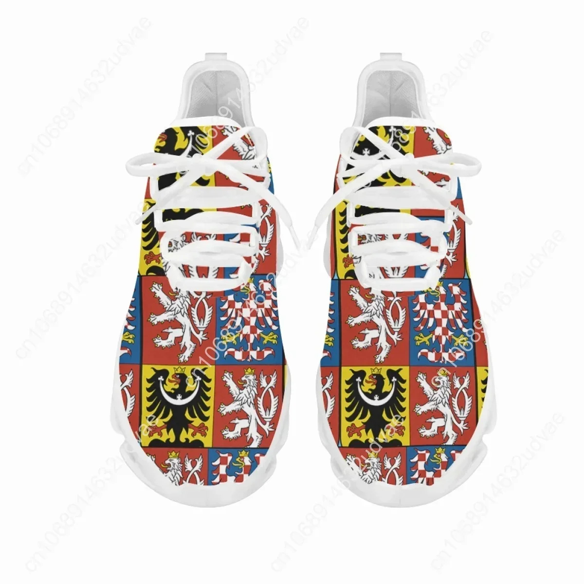 Фотошторы Герб Чехии Sneakers Lace Up Casual Sneaker For Women Fashion Light Walk Flat Shoe Breathable Mesh Footwear 4