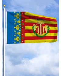 60×90 90x150 120×180CM Valencia Flag Polyester Printed Banner citis of Spain Tapestry For Decor