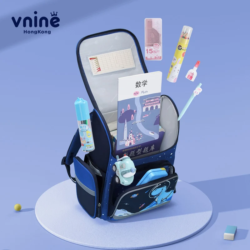 V.NINE Schoolbag for Primary School Student Children\'s School Backpacks Girls Unisex Kids School Bag Boys Waterproof Grade 1-3