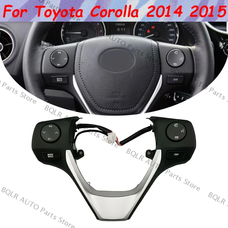 

For Toyota Corolla 2014 2015 RAV4 Audio Cruise Control Switch Volume Button Switch Car Accessorires NEW Steering Wheel Button