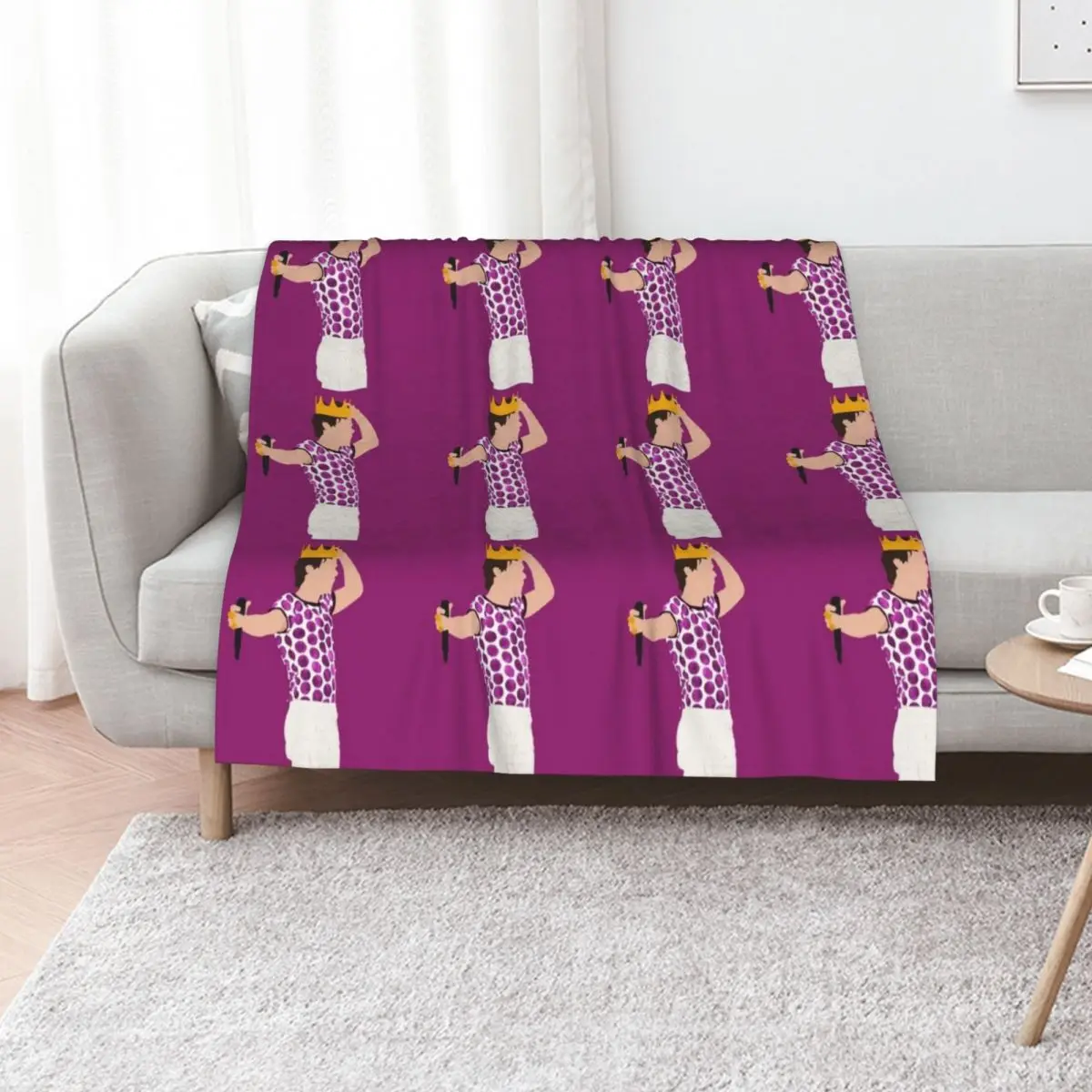 THE V Throw Blanket Vintage bed plaid Plaid on the sofa Luxury Thicken christmas decoration Cute Plaid Blankets