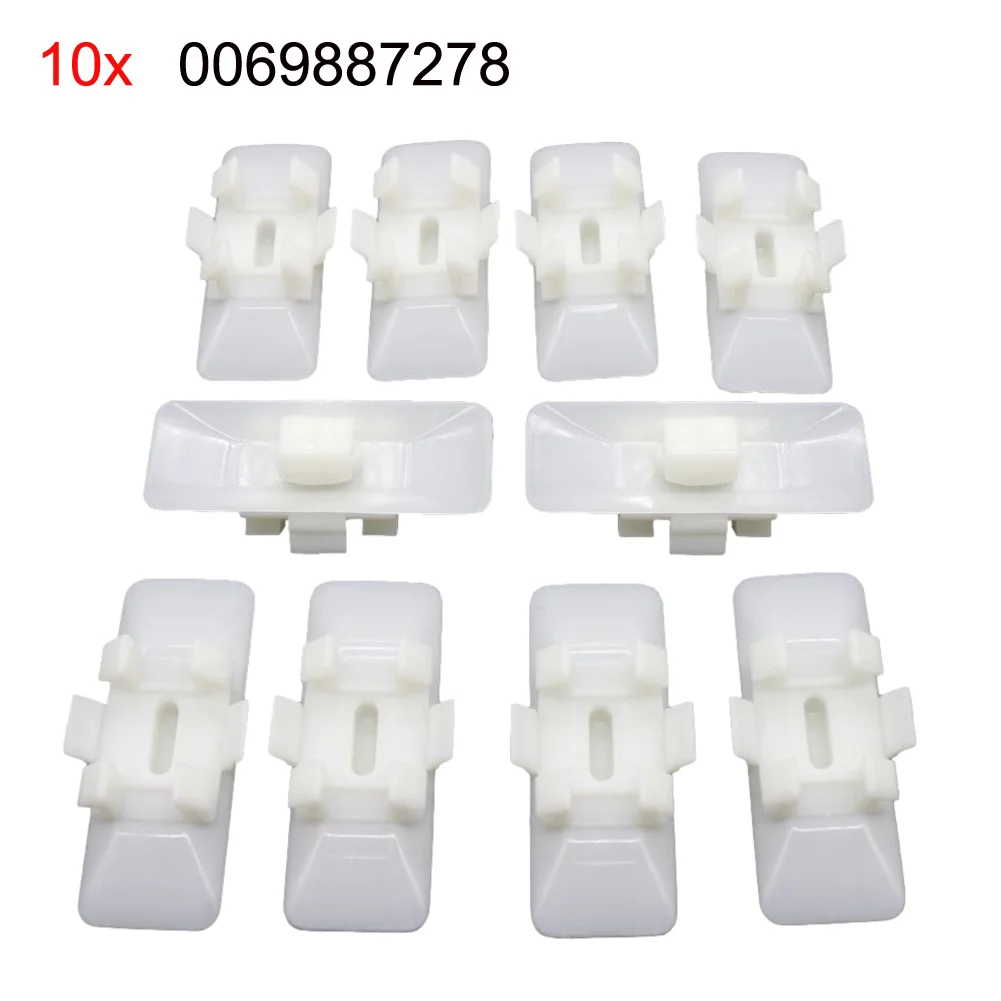 

Brand New Durable Practical Useful High Quality Clips Kit Retainer Replacement OEM: 0069887278 10PCS/set For Mercedes W124 W129