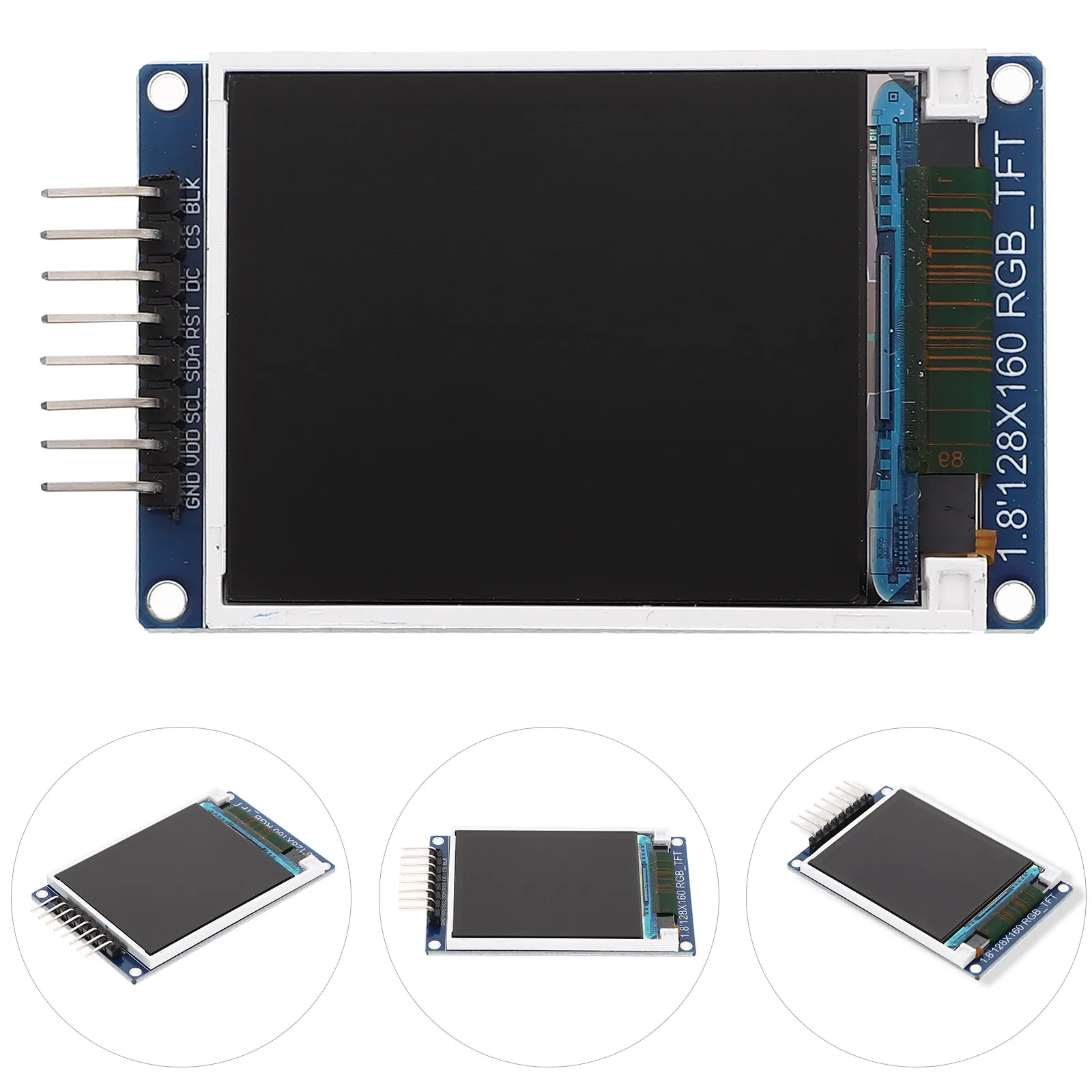 

18 Inch LCD Display Module 128W X 160H Dots 262K Color Spi Bus Interface St7735s Driver Transmissive Normally White LED