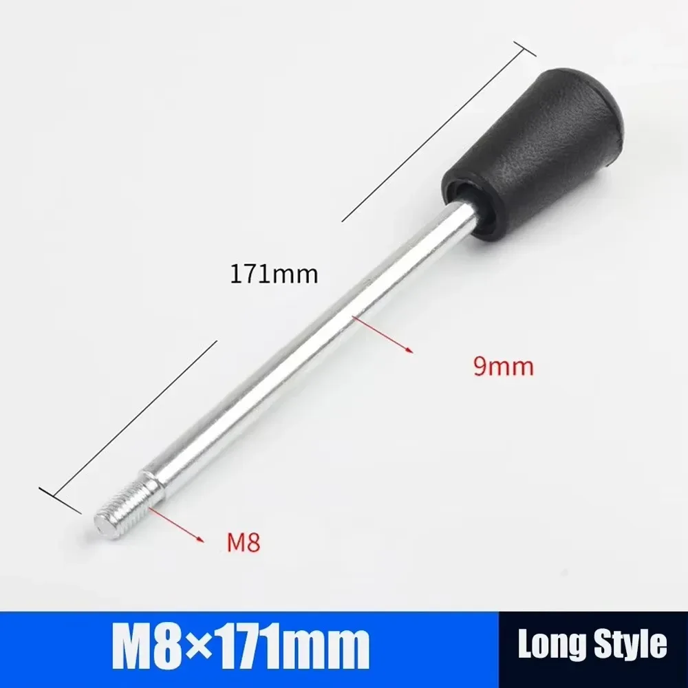 1Pcs Durable M6-M12 Handle Bar Long Grip Fixed Machine Work Rod General Carbon Steel Bar Bench Drill Accessories