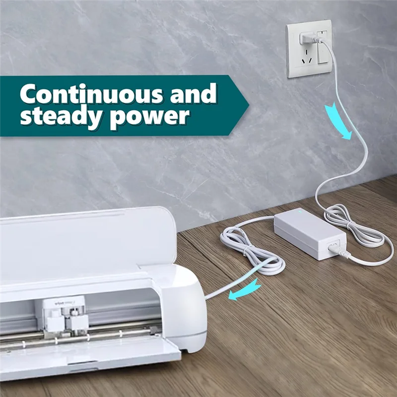 BHBD-Power Cord For Circut Explore Air 2 Power Cord/Circut Maker/Circut Expression 2 Replacement Power Cord US Plug