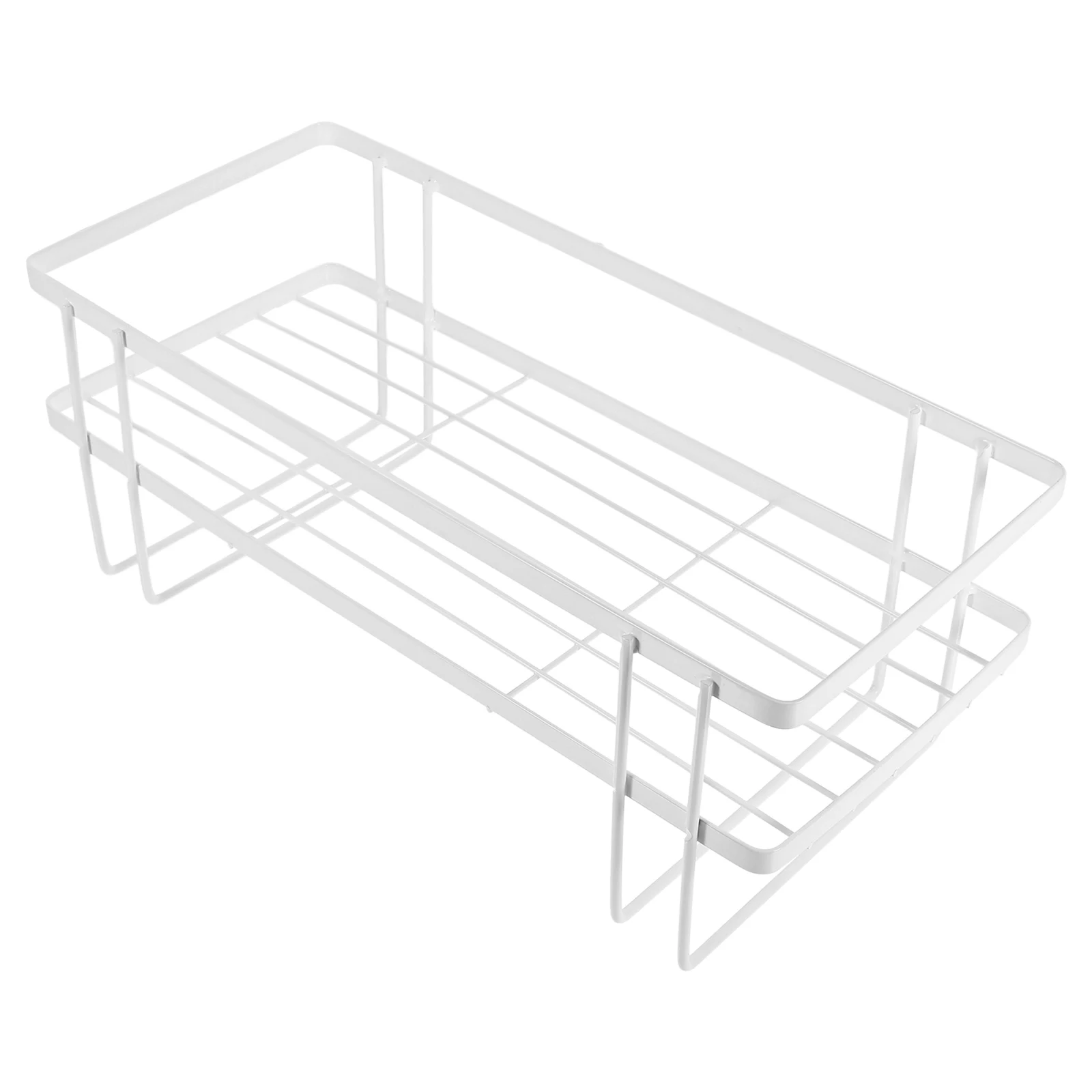 

Toilet Rack Storage Shelves Heavy Duty Large Capacity Bathroom Organizer White Single Layer Nail Free Holder