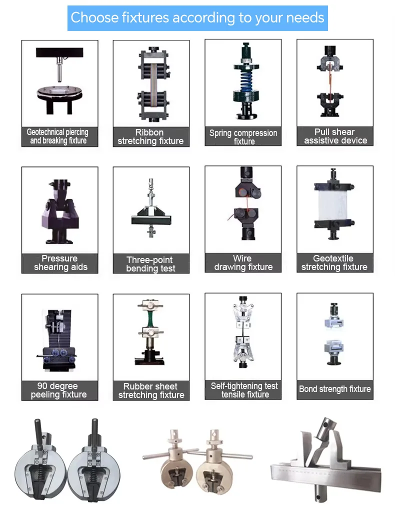 2 Ton Universal Tensile Testing Machine 20kn Steel Bars Tensile Strength Equipment High Capacity Tensile Tester