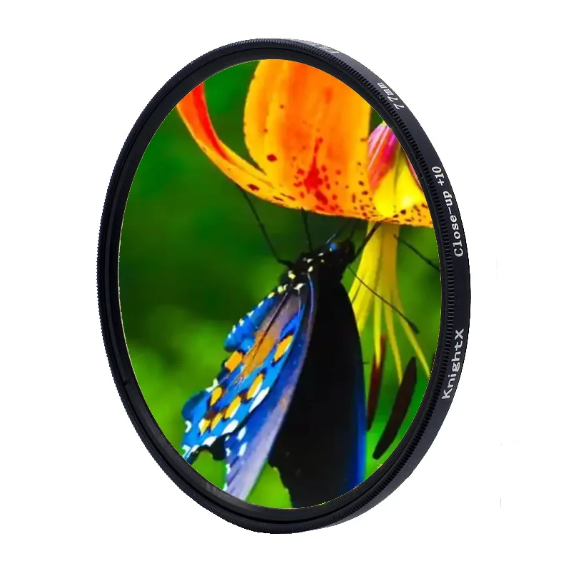 KnightX Makro-Close-Up-Objektivfilter + 10 Filter 49 52 55 58 62 67 72 77 mm für Nikon D5300 Zubehör Kameras