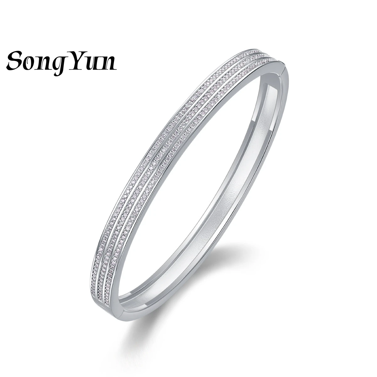 

SONGYUN Designer Jewelry 925 Sterling Silver Ring VVS Moissanite Classic Ring for Sister 18K Gold Plated SYT Patent Rings