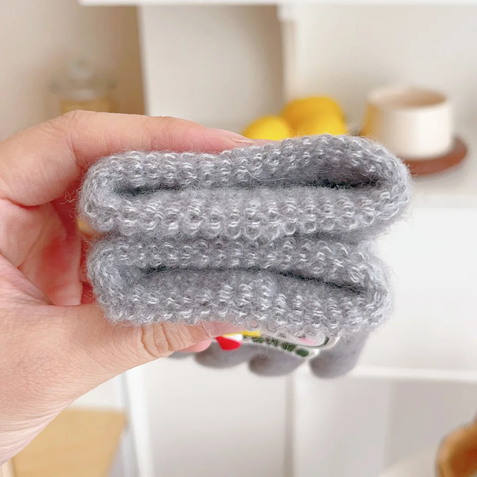 قفازات كرتونية شتوية دافئة للأطفال - قفازات مبطنة بالصوف مطبوعة بشخصيات ممتعة ومضادة للانزلاق للأطفال الصغار في الهواء الطلق والتنقل المدرسي #5