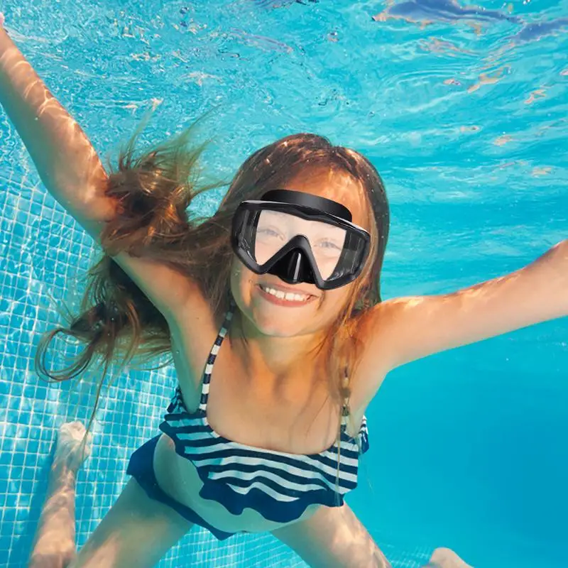 Snorkel Diving Goggles Panoramic Scuba Diving Goggles Adult Youth Panoramic Swim Goggles With Nose Cover For Diving Snorkeling