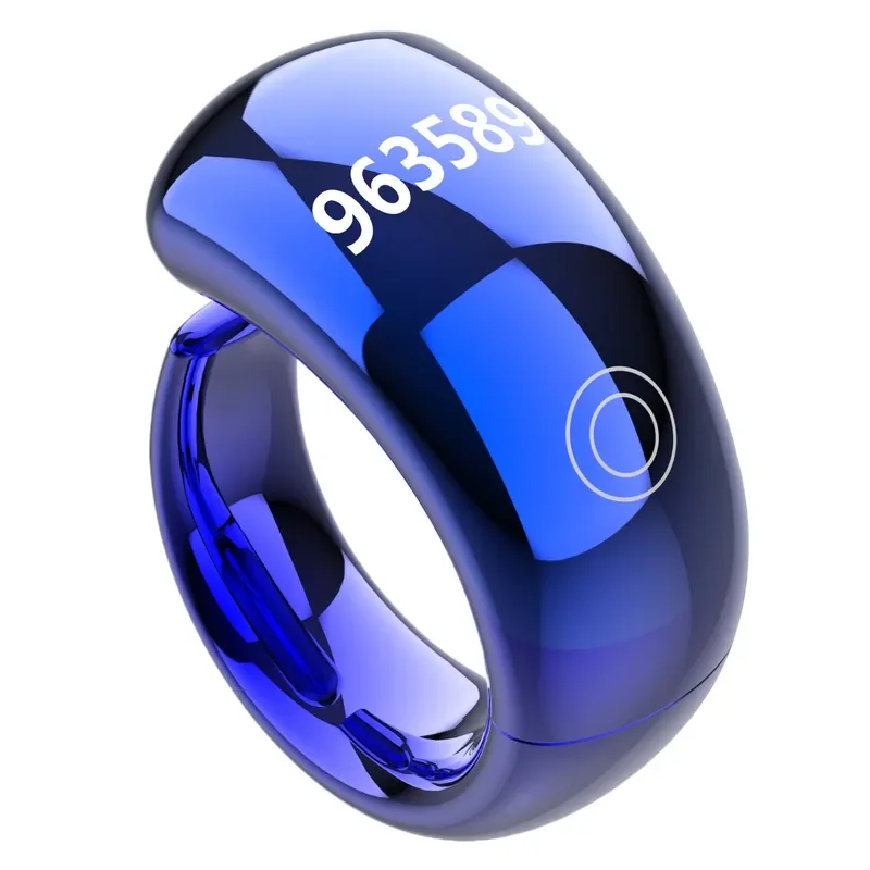 Smart Ring Counter Digital OLED Display Touch Control Finger Tally Clicker for Knitting Crochet Prayer Golf Fitness Tracking