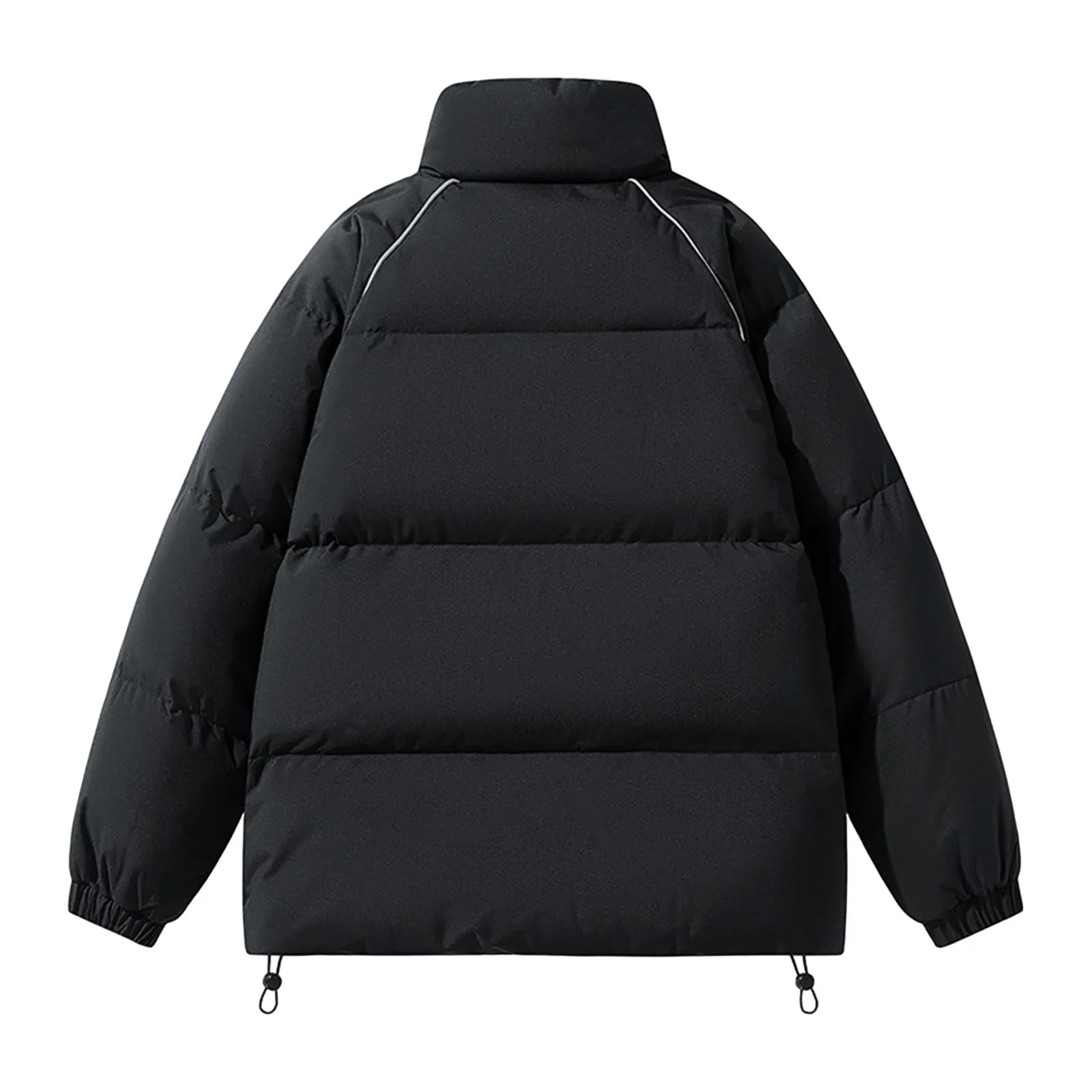 2023 neue verdicken warme Winter jacke Männer solide lose Winter mäntel männliche Stehkragen Fleece Puffer Parkas Mann Harajuku Oberbekleidung