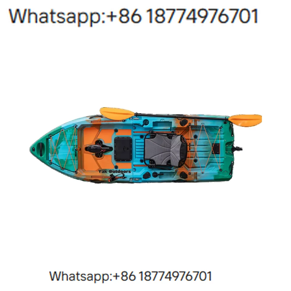 Compact 2.1-3m Length 2/3 Person Fishing Ka with Pedal Drive HDPE Material Surf Application