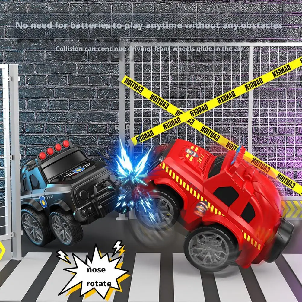 Reciprocerend traagheidsvoertuig Off-road Pull-back traagheid Speelgoed Flip-opslag ABS Kinderdak Stunt Drift Auto Roterend A1S3