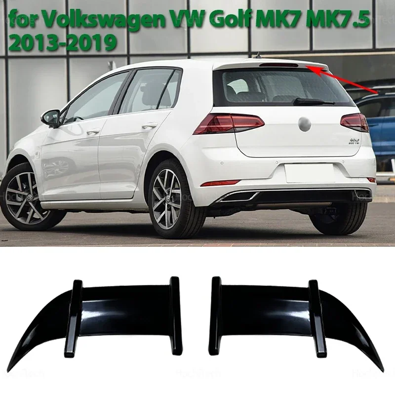 

Для Volkswagen VW Golf MK7 MK7.5 R-line 2013-2019 Спойлер ABS Глянцевый черный цвет Автомобильное хвостовое крыло Комплект спойлера на крышу багажника