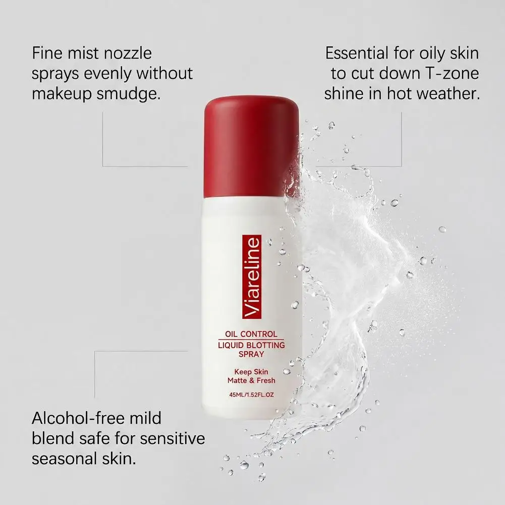 45ml Hydrating Oil Control Setting Spray Natural Matte Finish Non-sticky Fine Mist Prevent Melting Makeup Cosmetic Spray view 3