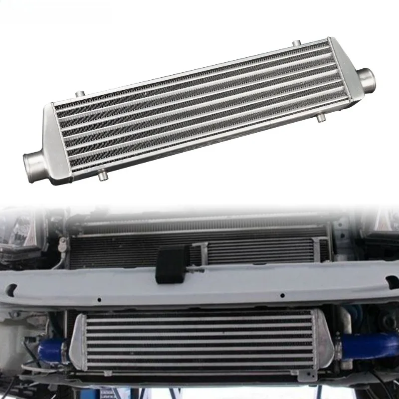 Universal Aluminum Intercooler 51mm Inlet Outlet 550x140x58mm Auto Turbo Charger Cooling Replacement Modification Part