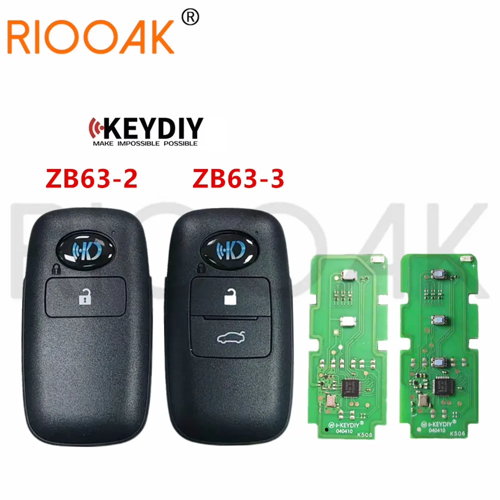

Универсальный пульт дистанционного управления серии ZB KEYDIY ZB63-2 ZB63-3 KD Smart Key для KD-X2 KD Автомобильный ключ для Toyota Style