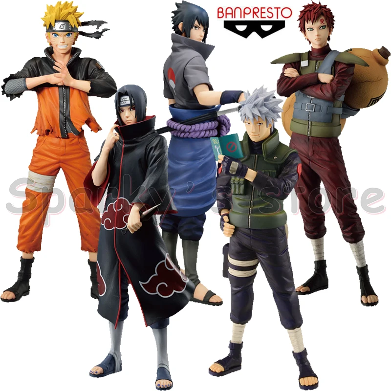 Bandai Original Ichiban KUJI NARUTO Anime Figure Uzumaki Naruto Uchiha Sasuke Gaara Action Figure Toys for Kids Birthday Gifts