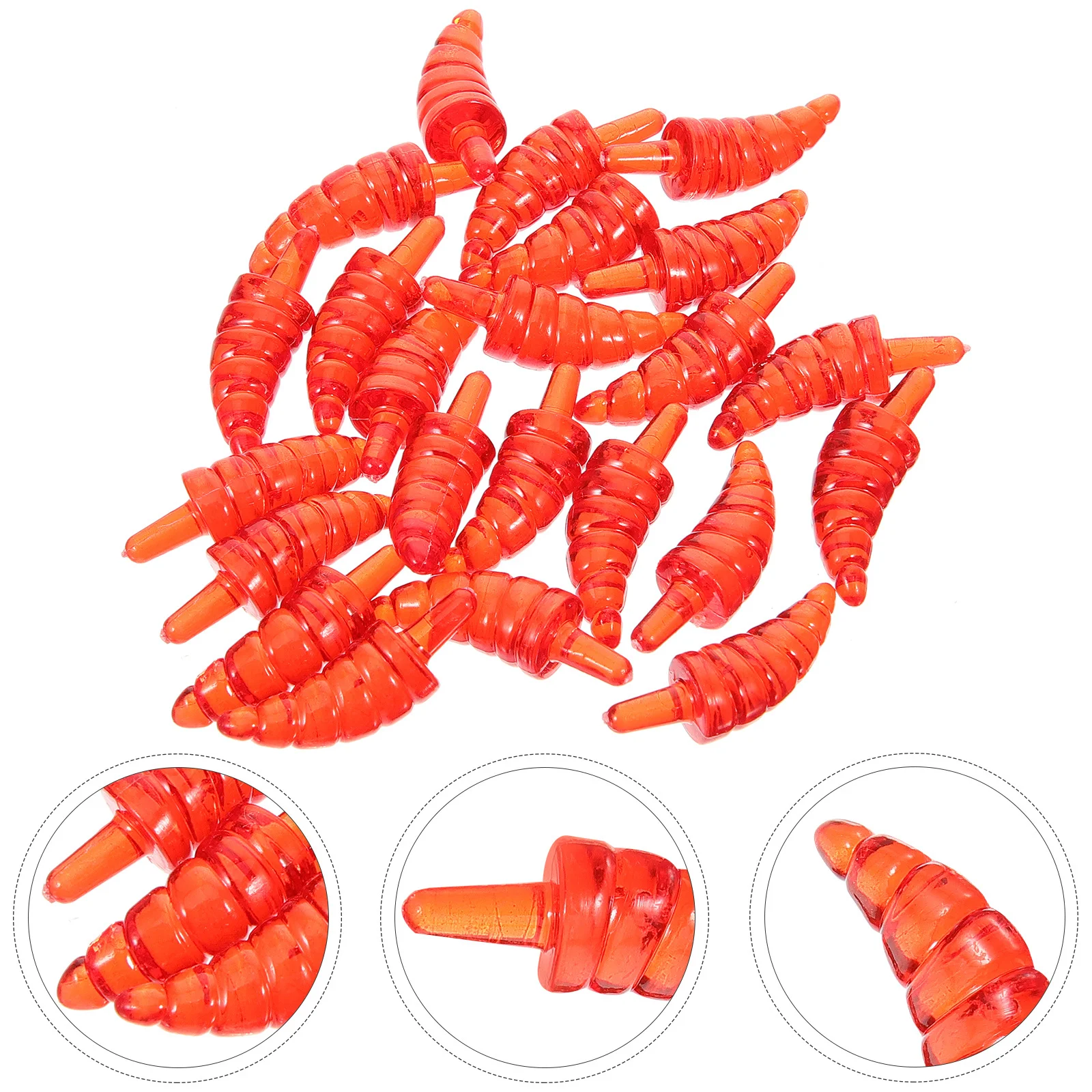 

100Pcs Plastic Snowman Nose for Christmas Decoration Craft Supplies DIY Xmas Snowman Making Material Fun Holiday Activity