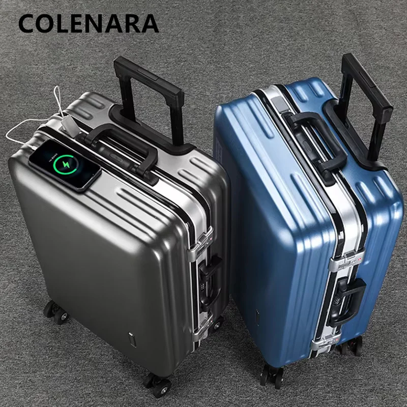 COLENARA ABS+PC Suitcase Strong and Durable Boarding Box 20