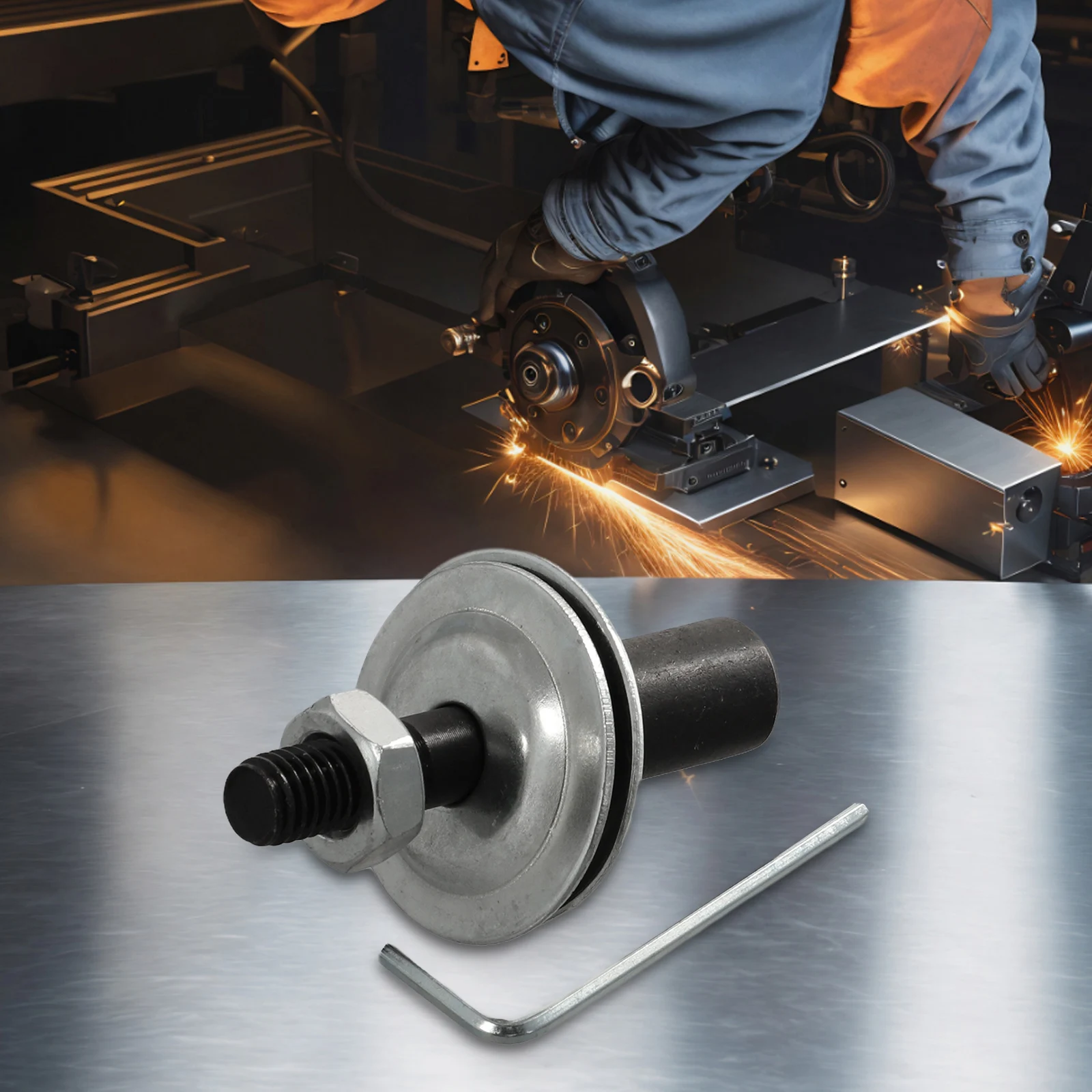 

Spindle Adapter Left/ Right For Grinding Polishing Shaft Motor Bench Grinder Angle Grinder Power Tool Replacement Accessories