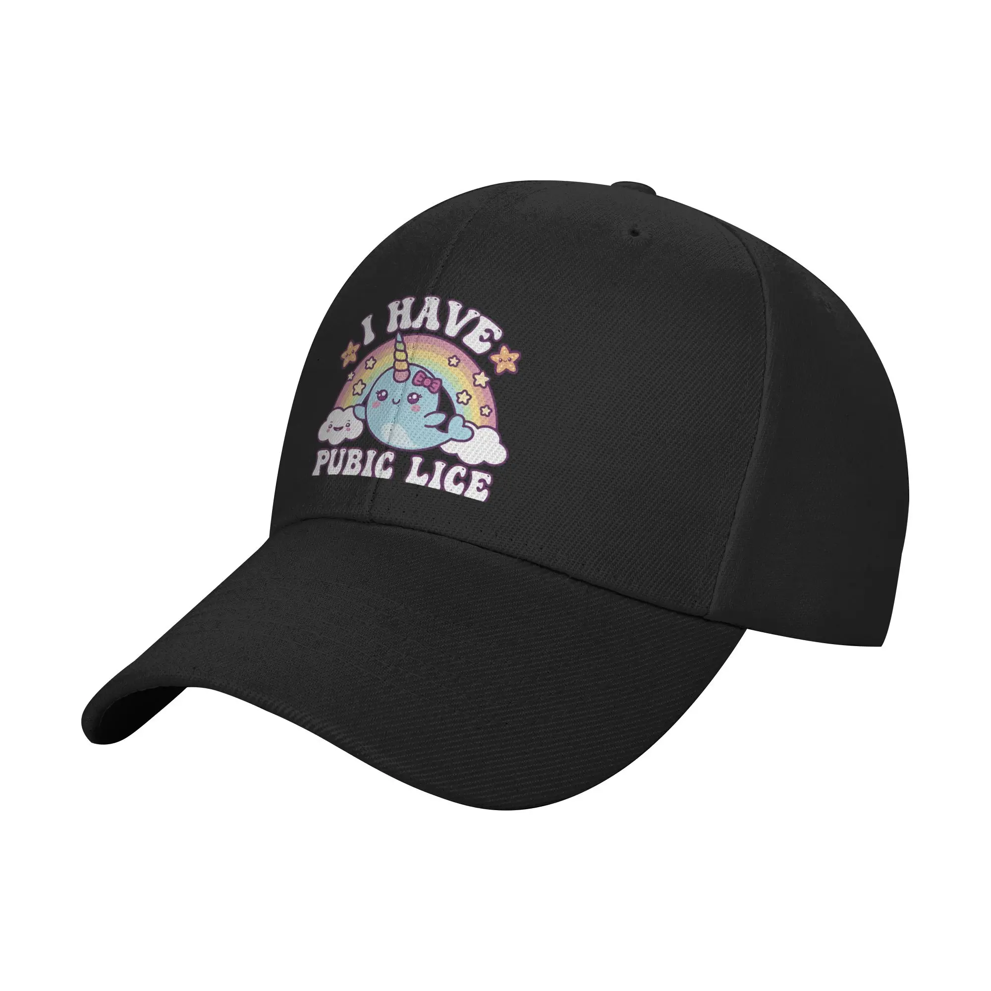 Fashion I Have Pubic Lice Funny Retro Offensive Inappropriate Curved Brim Baseball Cap Cycling Men's Caps