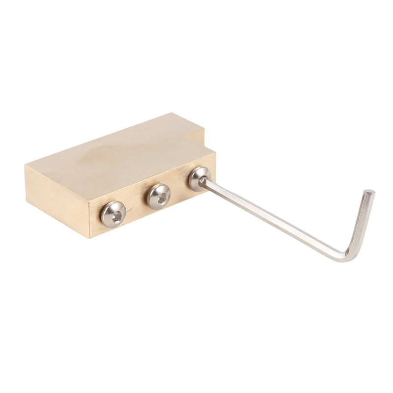 Solid L Shape Tremolo Brass Block For Floyd Rose Locking Tremolo Bridge Electric Guitar Easy To Use 32Mm