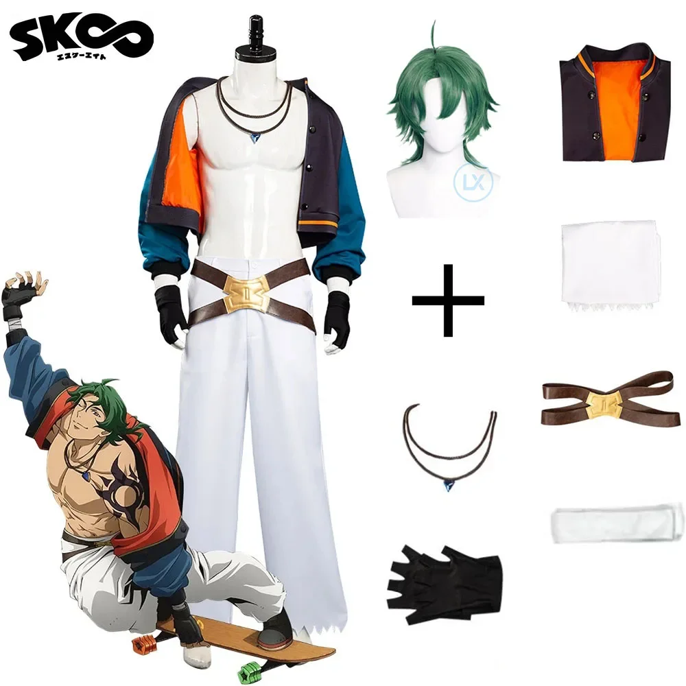 

In stock Anime SK8 the Infinity Joe/Kojirou Nanjou Cosplay Costume Halloween Carnival Costumes For Men Full Set