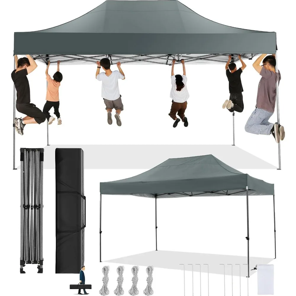 

10x15 Pop Up Canopy Without Sidewall,Heavy Duty Canopy UPF 50+ All Season Wind Waterproof Commercial Outdoor Wedding Party Tent