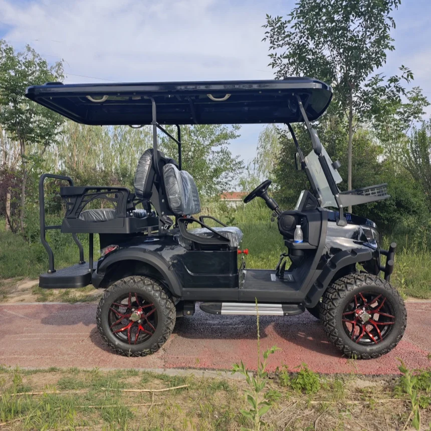 CE Approved Electric 6 Seater Golf Cart With 14-Inch Off-Road Tires 72V Lithium Battery 4000W/5000W AC System Electric Golf Cart
