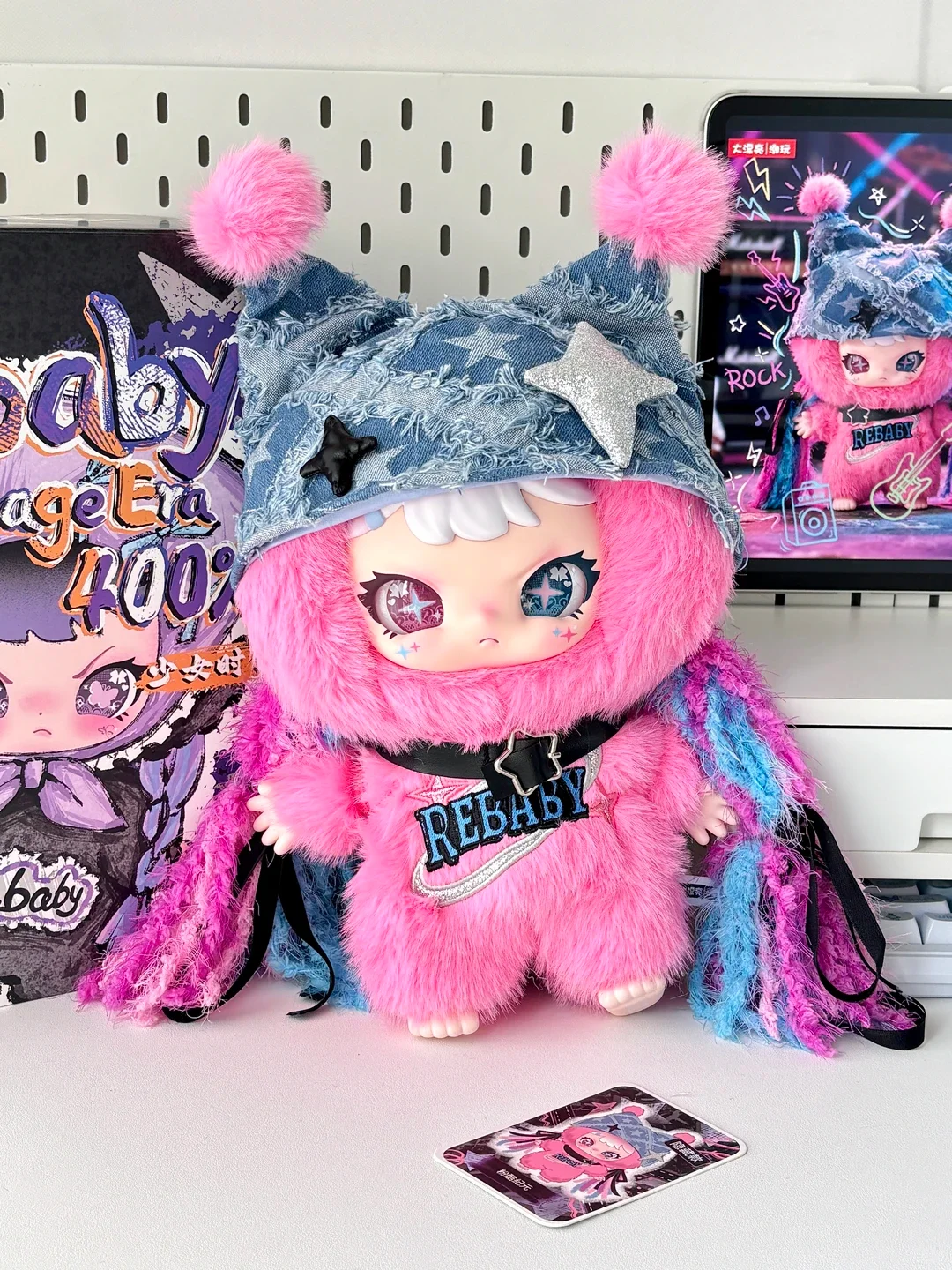 2026 Neu-Heiß Supertoy Rebaby 400 Prozent Plüschpuppe Blindbox Sammlerfigur Desktop-Ornament Heimdekoration Geschenk