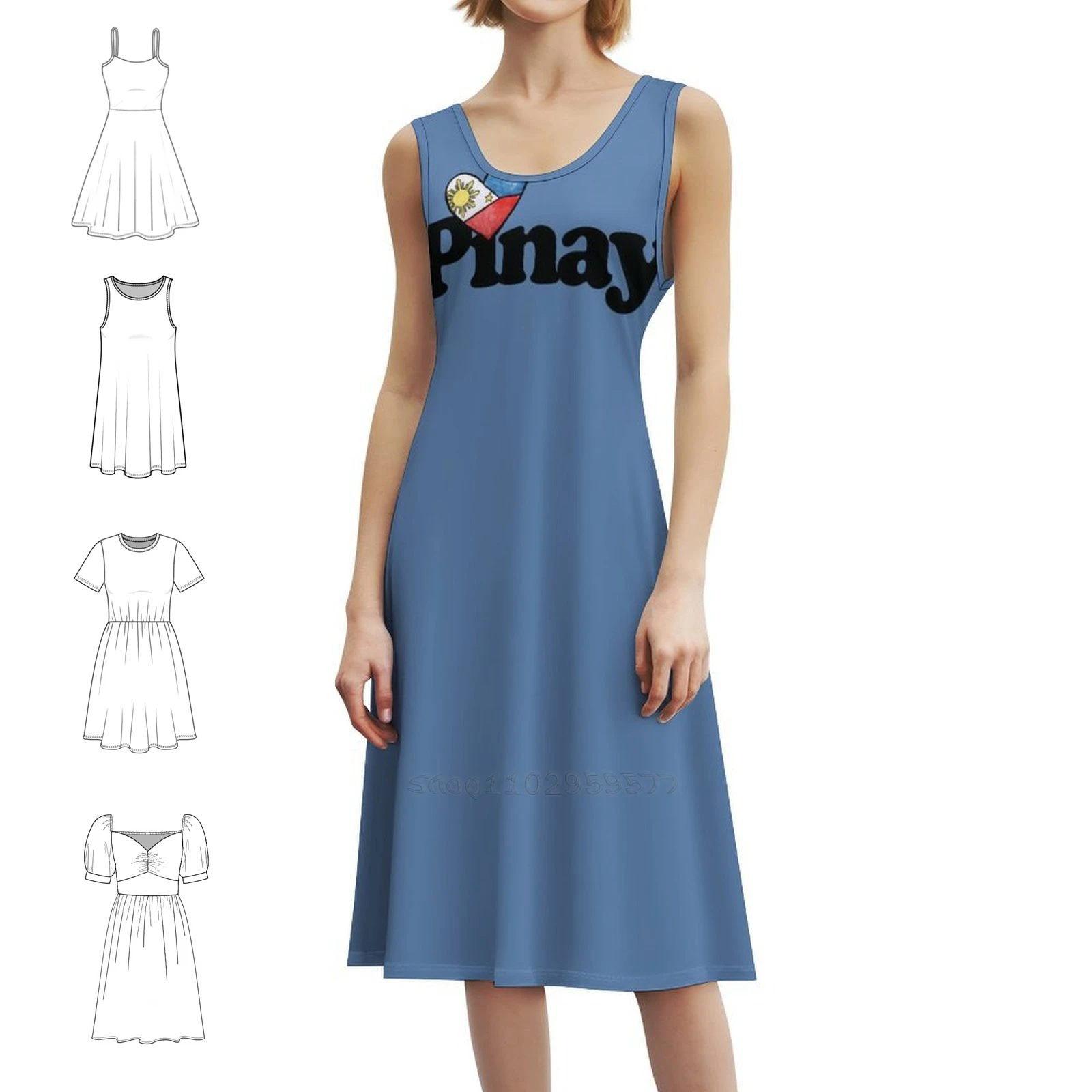 فستان Pinay النسائي الهيب هوب ملابس الشارع الشهير جرافيك طباعة ملابس الحفلات ملابس النادي Pinay Pinoy الفلبينية العلم الملابس النسائية