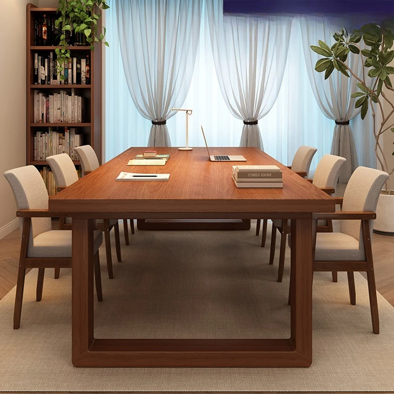 

Solid wood desk to the living room, reading and learning home double computer workbench