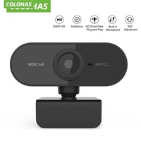 Full HD 1080P Webcam Computer PC Web Camera With Microphone Rotatable Cameras For Live Broadcast Video Calling Conference Work