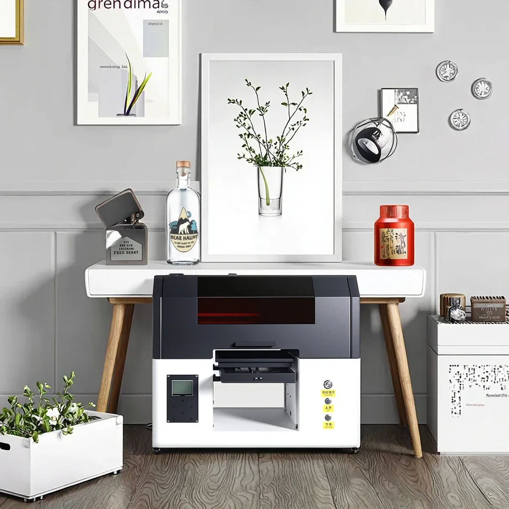 

FunJar 2030 A4 UV Multifunctional Inkjet Printer for Phone Cases Gifts Golf Balls Metal Plastic Leather with XP600 Print Head